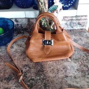 Courage Leather Tote/Crossbody Bag Made in Italy